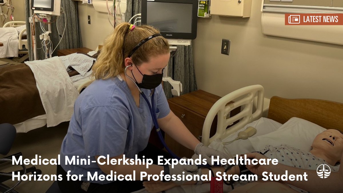 #DidYouKnow that Trent Kinesiology students like Rebecca MacNeil take a hands-on approach toward their careers in medicine through mini-clerkships at @TrinityMedNews simulation labs.  bit.ly/3JIEOfd