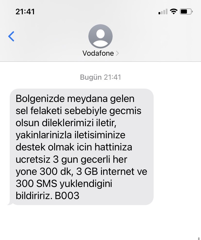 Ben sizden fazladan bir şey istemiyorum. Hattımda tanımlı olan hakları kullanabileyim yeter. Sabahtan beri doğru düzgün şebeke çekmiyor. Sorun bildirilmek için aradığım müşteri hizmetleriyle bile şebeke yüzünden konuşamadım. Gerçekten yazık! <a href="/VodafoneDestek/">Vodafone Destek</a> <a href="/VodafoneTR/">Vodafone Türkiye</a>