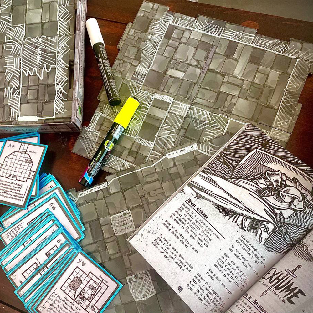 RolePerSecond's tweet photo. 🎲 Me hace muy feliz enterarme de como los jugadores de #exhumerpg lo están usando en sus mesas de juego 🙏 Estas son algunas fotos que me han hecho llegar y puedo asegurarles que este es uno de los sentimientos más lindos que uno puedo tener como diseñador de juegos 🖤 https://t.co/DP0xgtaTJU