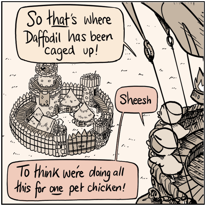 Here's the first two panels of the Longer Robber Duckies Tale "Daffodil"