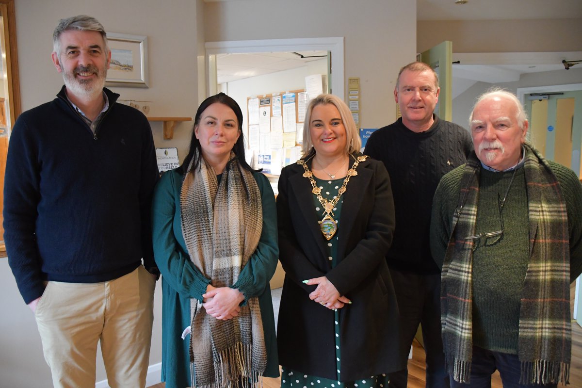 _Northlands's tweet photo. @mayordcsdc was greeted by @_Northlands' chairperson, Roe Butcher and Head of Treatment, Tommy Canning. She also met two of our wonderful staff members, Bernie Williamson and Dean O'Hara. https://t.co/DM4t0bF76M