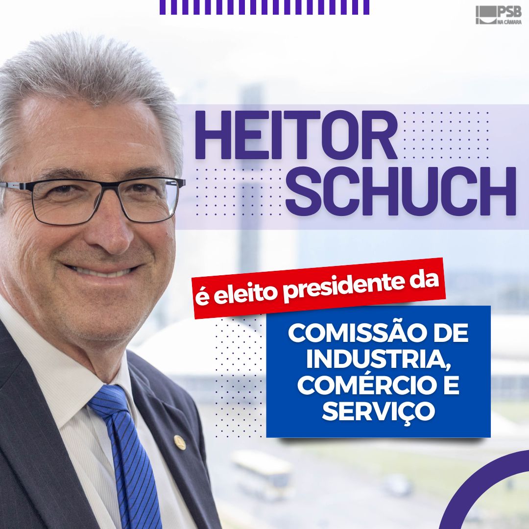 psbnacamara's tweet photo. O dep. @heitorschuch foi eleito, por unanimidade, presidente da Comissão de Indústria, Comércio e Serviços da Câmara. 
 “Ou a gente coloca oxigênio e recursos na indústria nacional ou vamos acabar tornando o Brasil cada vez mais dependente da importação de produtos", disse. https://t.co/j398Oz326g