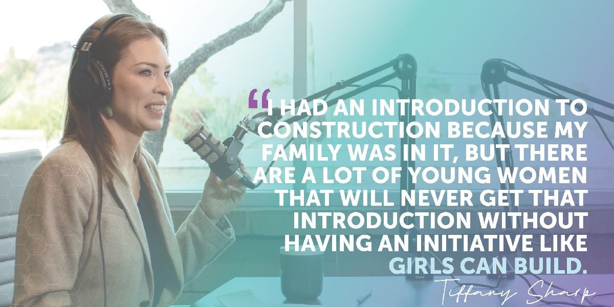 BuildingBuzzPod's tweet image. Tiffany Sharp joined Building Buzz last week to talk about her experience. She emphasizes the importance of exposure and how @Girls_Can_Build is addressing the gap in connecting girls to the possibilities of construction.
#womeninconstruction2023 #buildingbuzz #azworkforce