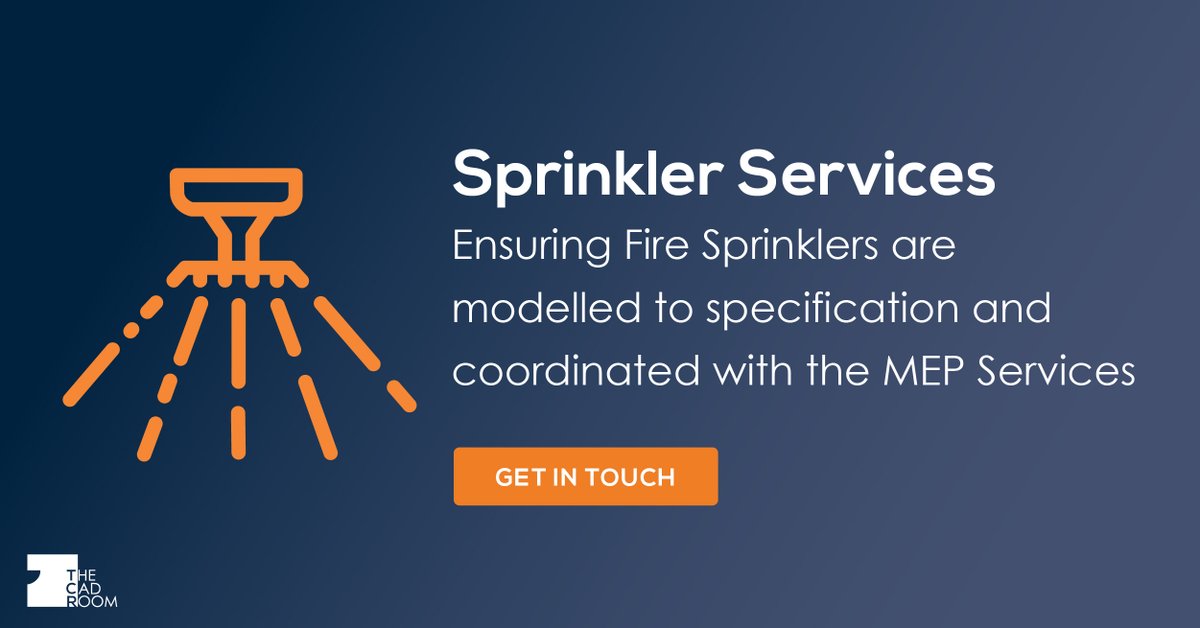 TheCadRoom's tweet photo. Our BIM Fire Sprinkler System Services are specialised in converting detailed fire sprinkler designs into a 3D fire protection model. 

Explore our Fire Sprinkler System Services: https://t.co/0KeLCk2E38 https://t.co/GFgv06rqAw