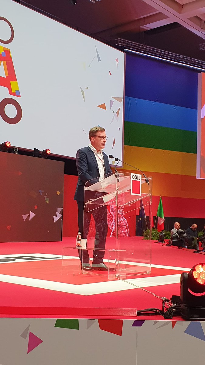 oliverroepke's tweet image. With a view to the 🇪🇺 elections and new Commission we must keep the political momentum going for a stronger Europe, for a  #SocialEurope, for the full implementation of the #EPSR.
Great opportunity to address the @cgilnazionale congress in Rimini.
#CongressoCgil2023 @WorkersEESC