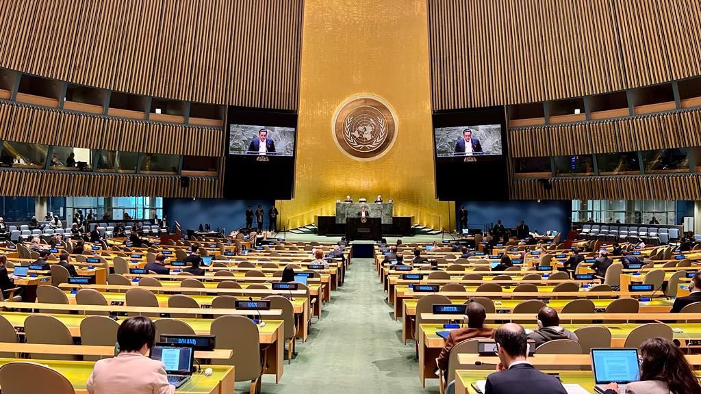 BBhuttoZardari's tweet photo. On international day to combat Islamophobia we resolve to raise awareness about hate, discrimination &amp; persecution vs Muslims. Muslim bans, hijab bans &amp; desecration of holy sites &amp; texts have no place in 21st century. Honored to have co-chaired 1st event commemorating this at UN. https://t.co/VZXF0YTDq1