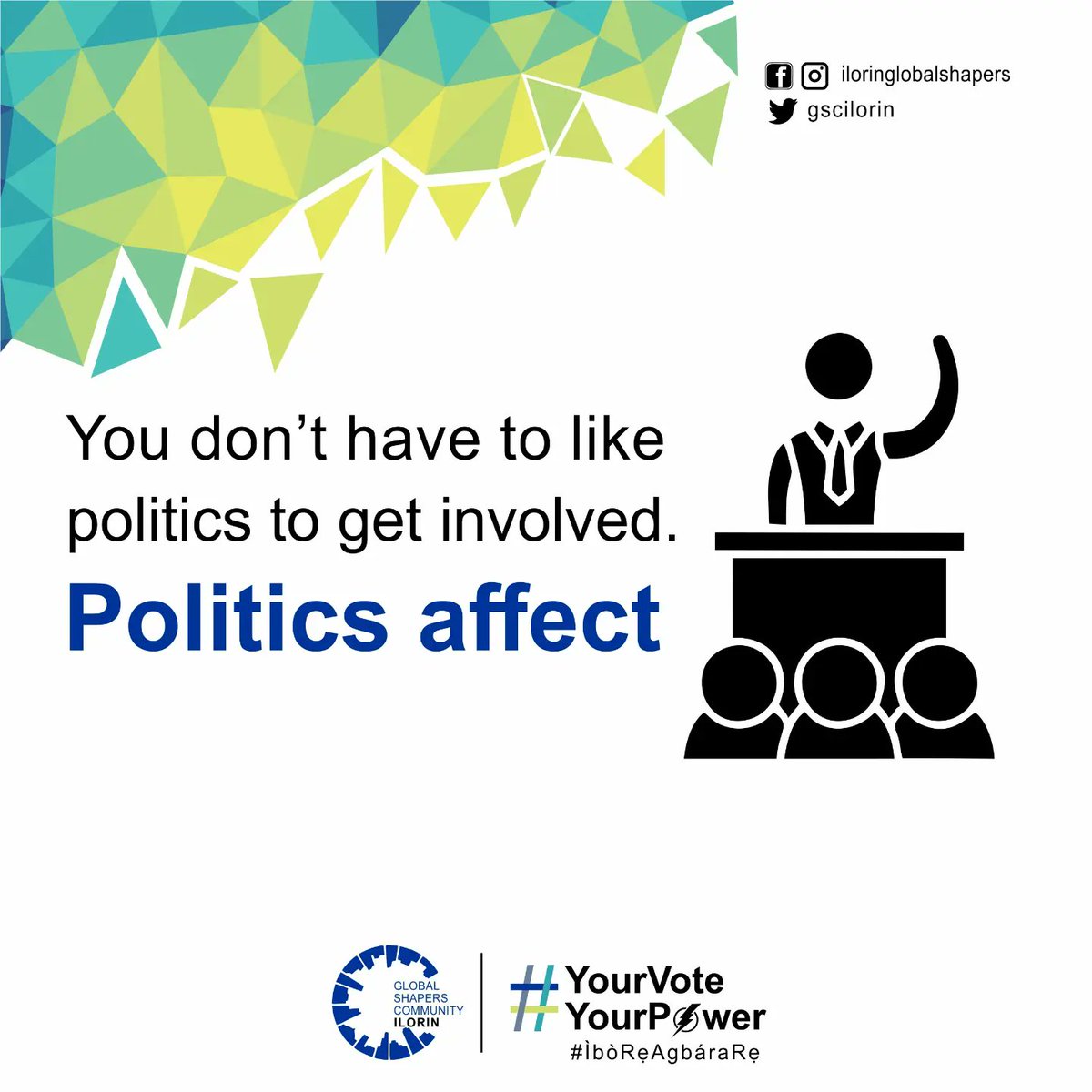 Politics affect all sectors. Take part by voting on Election Day this Saturday, 18th March.

#FixPolitics #2023Elections #StateElections #gubenatorialelections