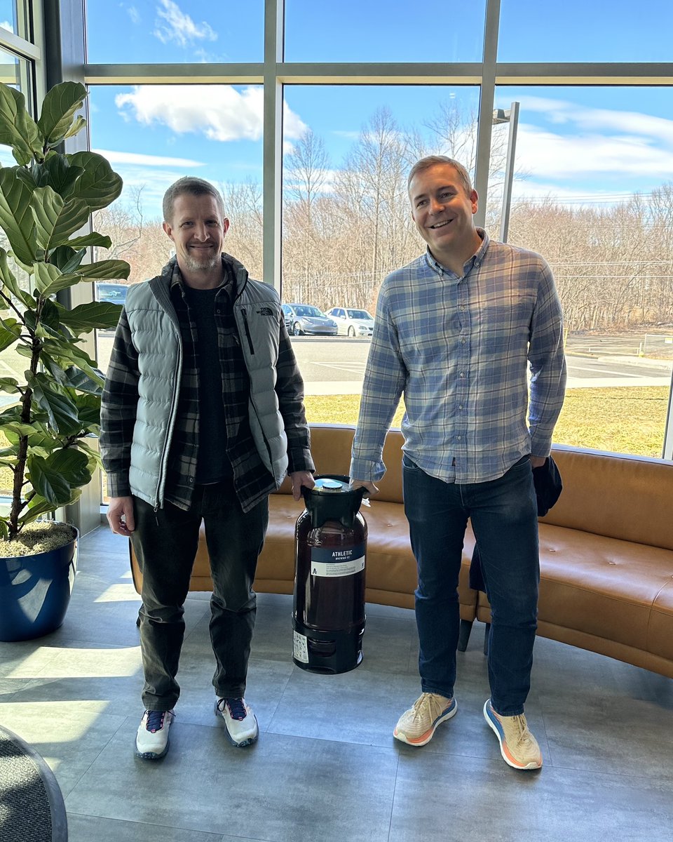 Our co-founders, Bill &amp; John, are headed down to NYC to deliver our first kegs! 🍻