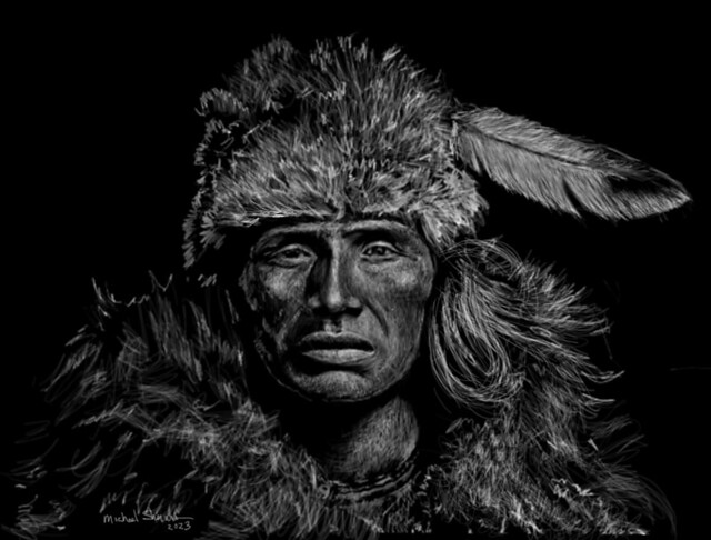 ArtistBogdraw's tweet photo. Pawnee Man in a Buffalo Robe #digitalart #NativeAmerican https://t.co/HMH0hSebsu