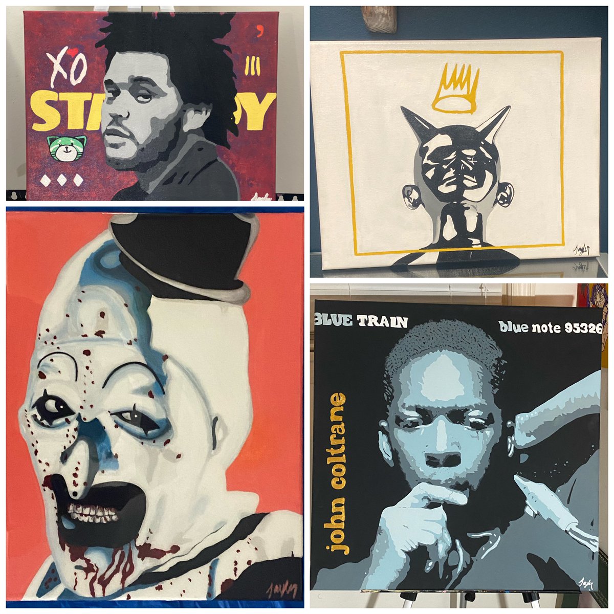 taderjoes_'s tweet photo. A few paintings that are still available on my website, as well as many others🥰 https://t.co/oHJ6P5hmgX if interested, dm me or click the link <3 thnx for looking💘 https://t.co/aHSswnGux1