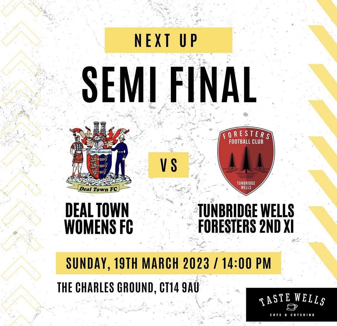 twforesters's tweet photo. Super Sunday SemiFinal Day for our two ladies teams 

Our 1st XI @ForestersLadies away to 
@STFCWomen in @KentFA #plate &amp; 2nd XI @TWFLadiesB also away to @dealtownwomenfc in the @SECWFLnews #divisional #cup

Amazing achievement to all those involved as proud club  
#fozzies🟥⬛️ https://t.co/yEtKLL7i1d