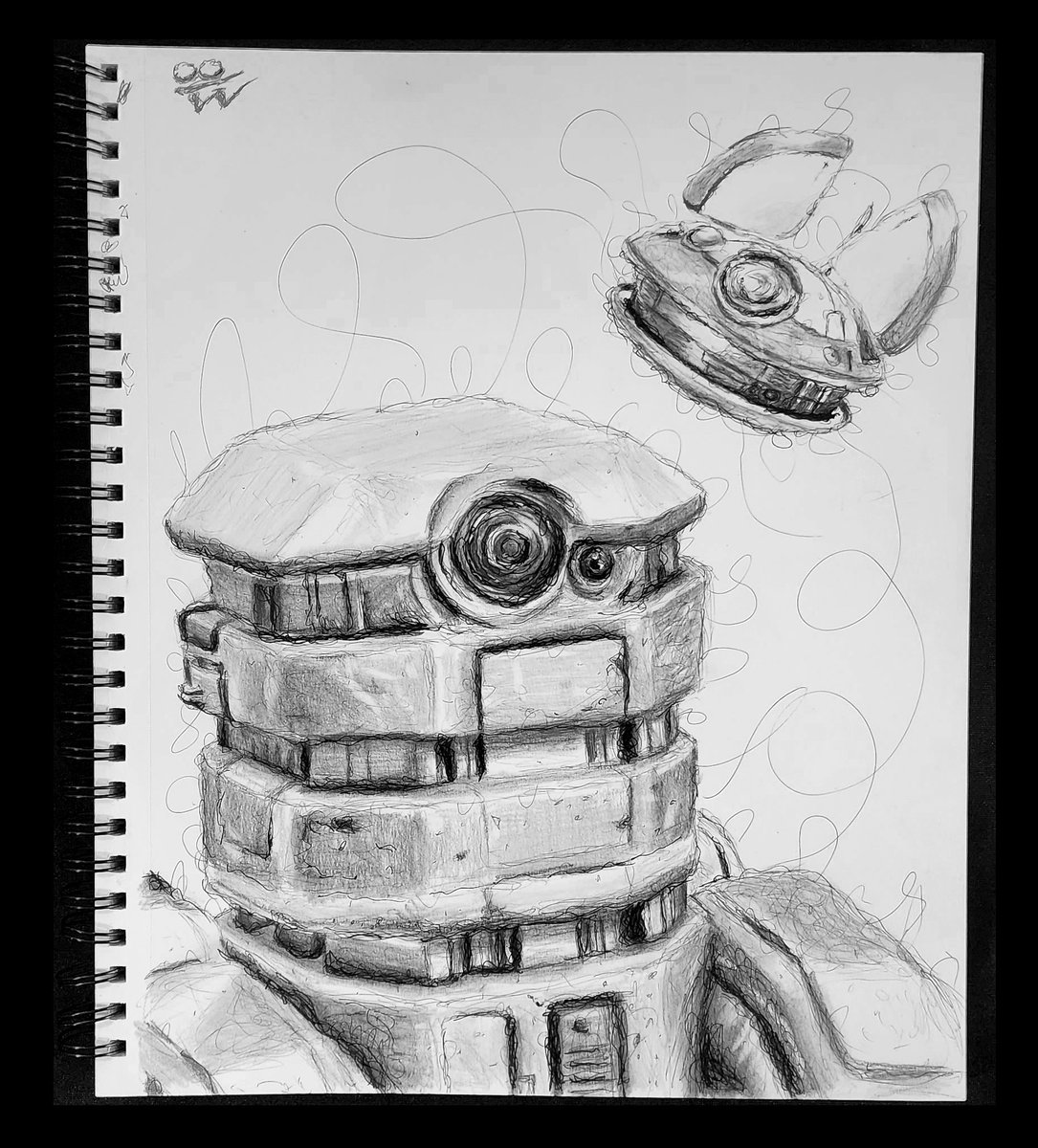 BarrenSloppy's tweet photo. #droids #starwarsdroids #starwarsdroid #robot #robots #starwarsfanart #starwarsdrawing #fanart #sketchbook #drawing #starwarsfan #inkart #Disney #disneyplus #disneystarwars https://t.co/n5frzVD26X