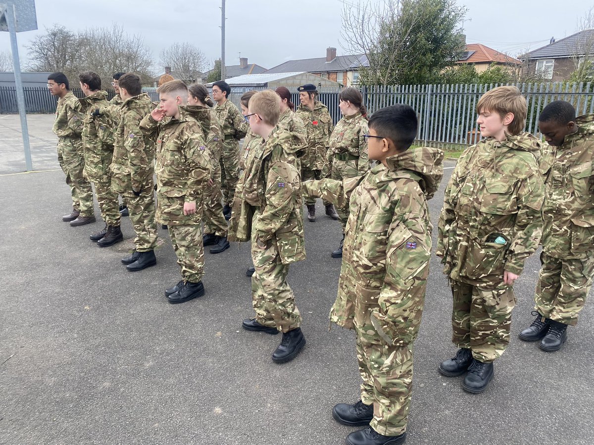 Our fantastic students proudly wearing their @CCFcadets uniform for the first time today. Looking good guys! #CCF