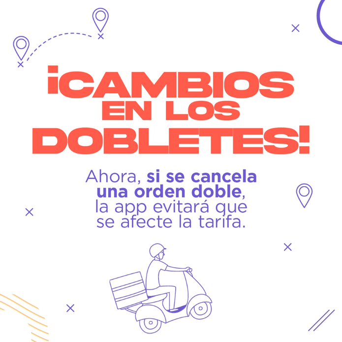 ColEnMovimiento's tweet photo. Poco a poco se llega lejos, por eso les compartimos uno de los anuncios más recientes de Rappi para sus repartidores. ¡Esperamos que este sea el inicio de más cambios positivos por venir!💪 https://t.co/47cWX8H5RG