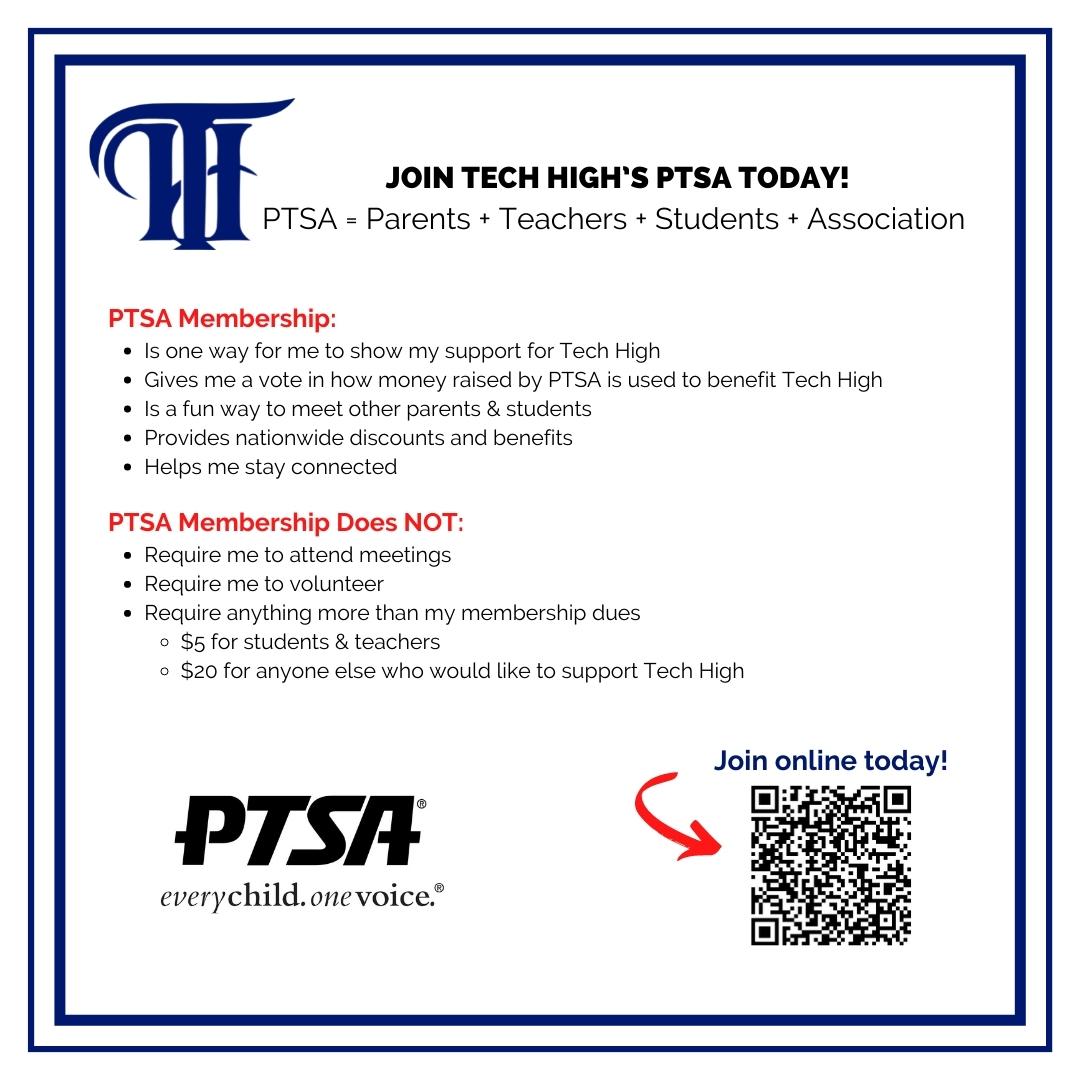 _TechnologyHS's tweet image. Time for a PTSA Membership Drive update!
  Family, friends, neighbors can all join too.  You do not need to have a student at Tech High to help support the school.  
We are so thankful for you all! 
JOIN HERE: tinyurl.com/jsrnxc6e
#THSPTSAMembershipDrive #CommunitySupport