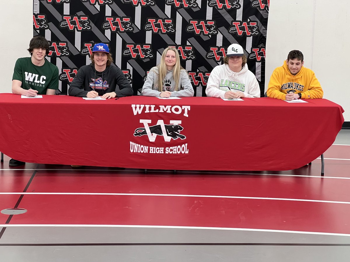 Congrats to ⁦<a href="/cooperzimme18/">Cooperzimmerman18</a>⁩ on signing to play football for ⁦<a href="/WLC_Football/">WLC Football</a>⁩. ⁦<a href="/wilmotuhs/">Wilmot Union High School</a>⁩ ⁦<a href="/Wilmot_Football/">Wilmot Football</a>⁩