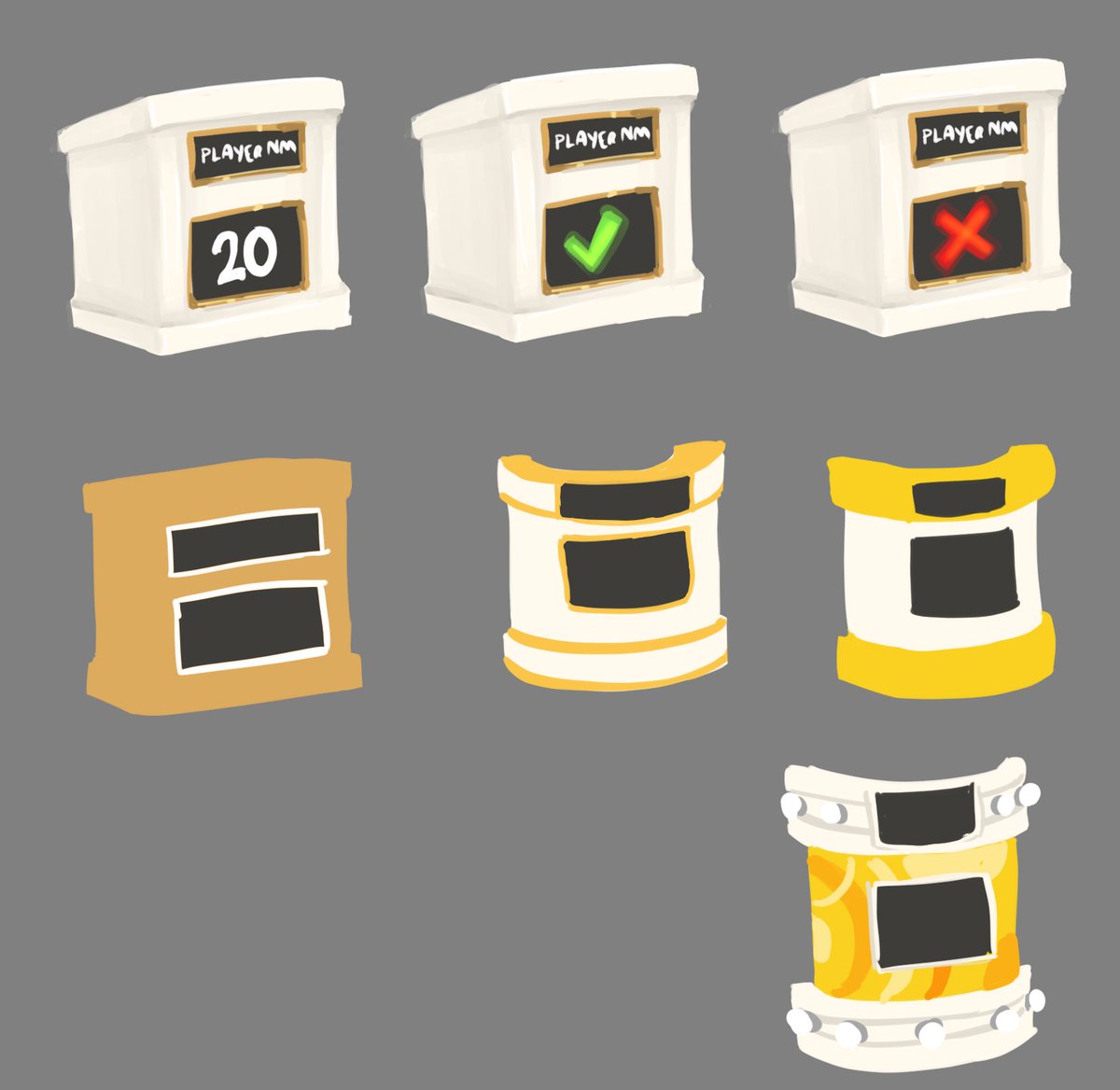 Shovelware Studios on Twitter "And lastly, some concepts of the podiums and the game's logo