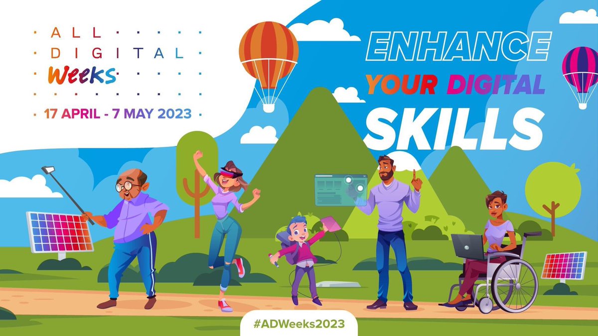 SGInnovazione's tweet image. #ADWeeks2023 #AllDigitalWeeks:chi può partecipare e come? Te lo spiegheremo il 17 marzo (ore 17) al webinar sulla campagna di @AllDigitalEU nata per migliorare insieme le competenze #digitali in Italia e in Europa!Partecipa👉🏻shorturl.at/sFHNV Info:rb.gy/1pambr