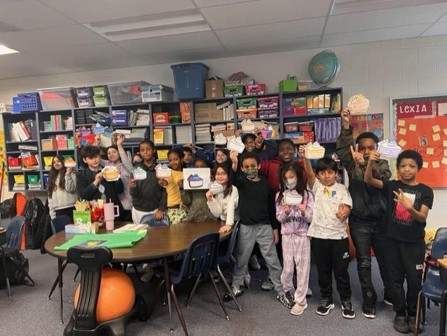 On 3/14, students &amp; staff at ROES celebrated Pi Day! Students were excited about learning that took place.  Teachers found ways to connect activities with circles, circumference &amp; diameter.  Pi Day even connected to Literacy in Persuasive Writing and Pi-Ku (Haiku) Poems.