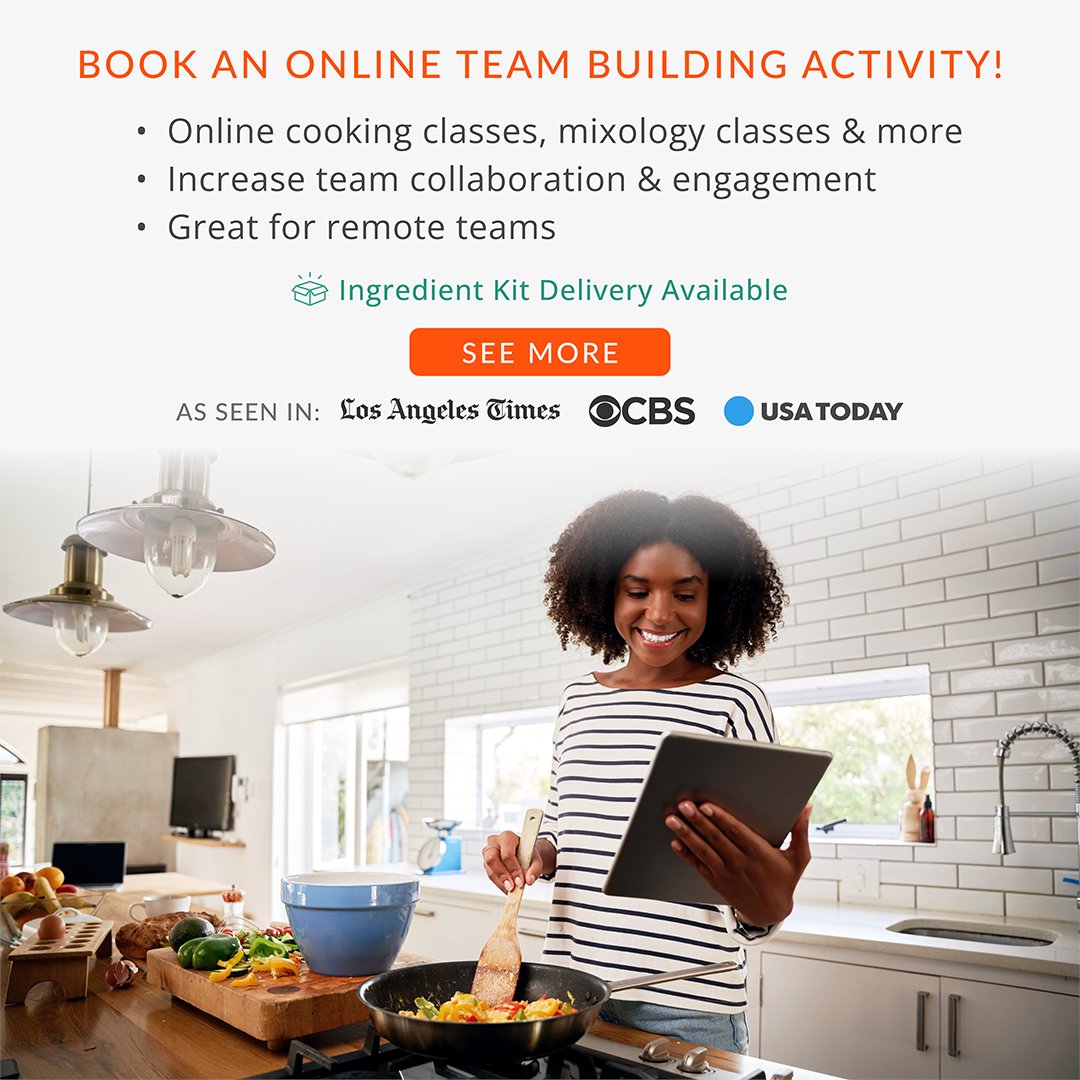 Staying connected with your #remote teams is key. Cozymeal #virtual team building activities are just as lively and fun as the in-person ones are! 

Book a fully interactive online event to facilitate some much-needed team bonding: cozymeal.com/online-team-bu…  

#teambuildingactivity