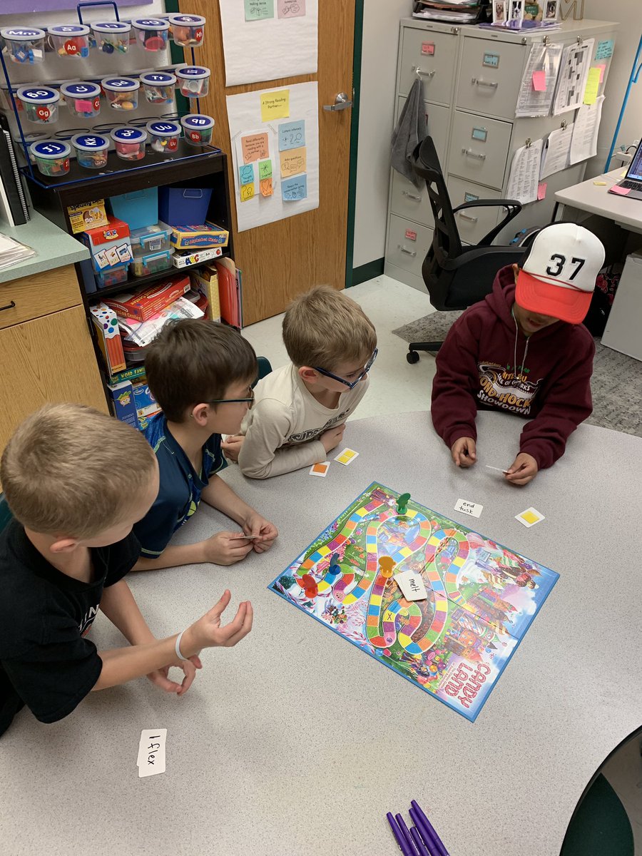 It’s an intense game of Candy Land with blends! #wearewentzville #wsdlearns