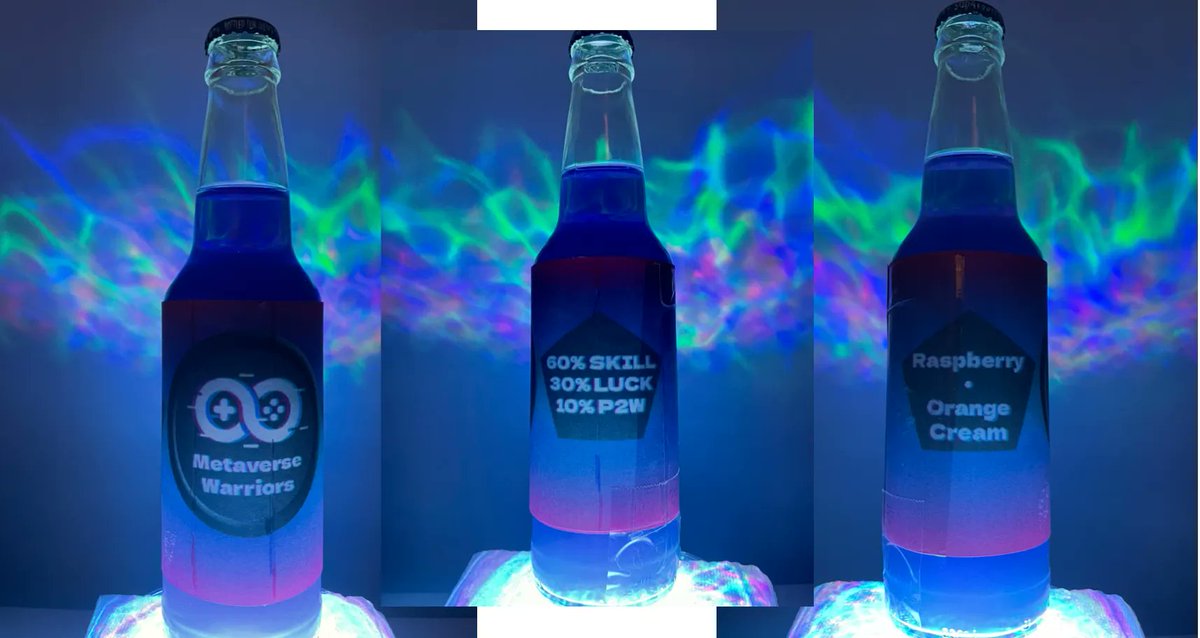 MetaverseGL's tweet photo. MGL bottleโฆ. we repeat.. MGL BOTTLE!!!ย @Art_Creator__ sent this in and we absolutely love it! Coolest drink ever we think - would you drink this? ๐ฑ๐ค
#MGL #ESports #Roblox #WinRobux #Gaming https://t.co/b8yOnXuv16