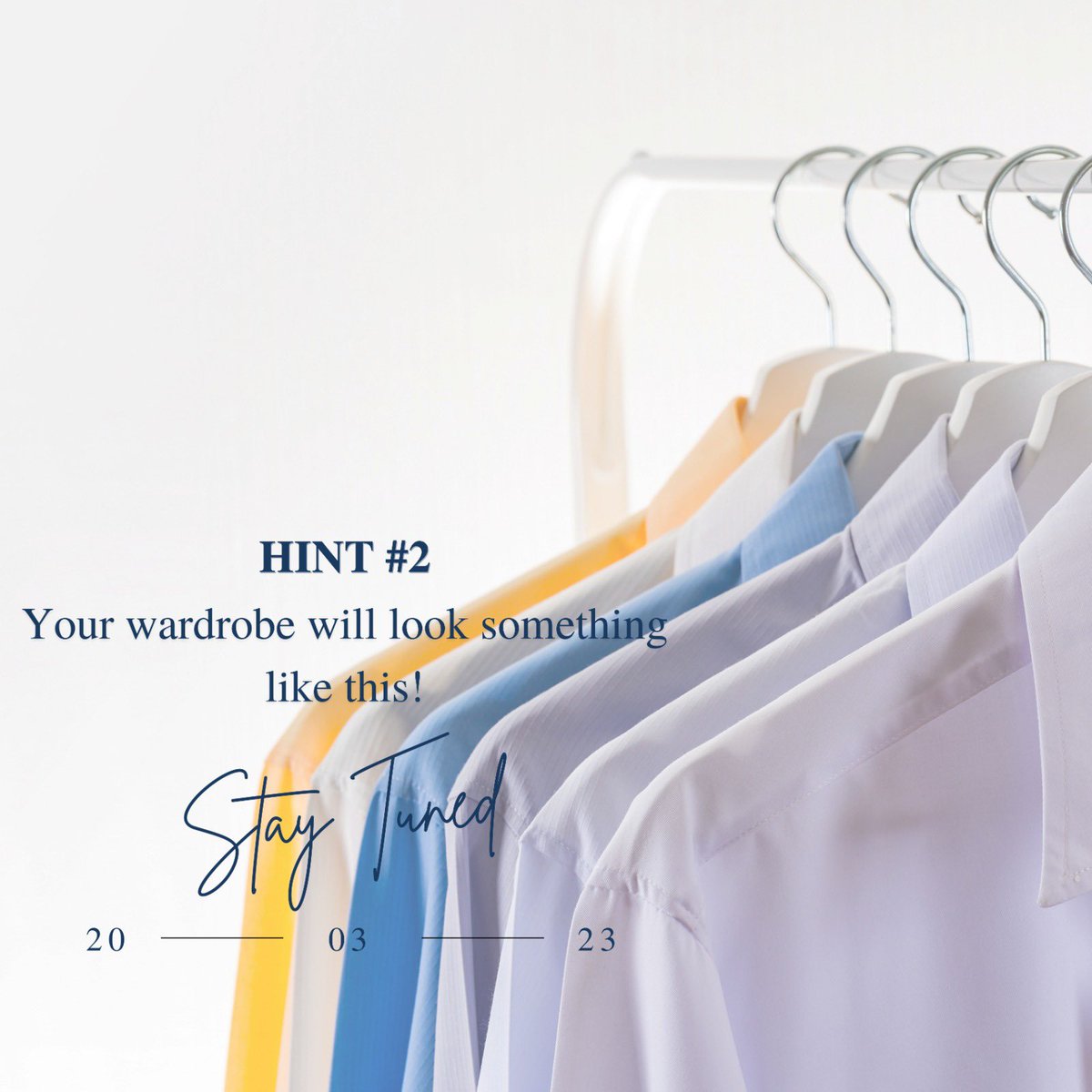 ShirtParcel's tweet photo. Get a sneak peek of what's to come with our latest service! Hint #2: Your dream wardrobe is just a few clicks away!
Stay tuned for more hints about the service!
#NewServiceAlert #WorkWearSimplified #ShirtParcel https://t.co/ZX9sxnyMdC