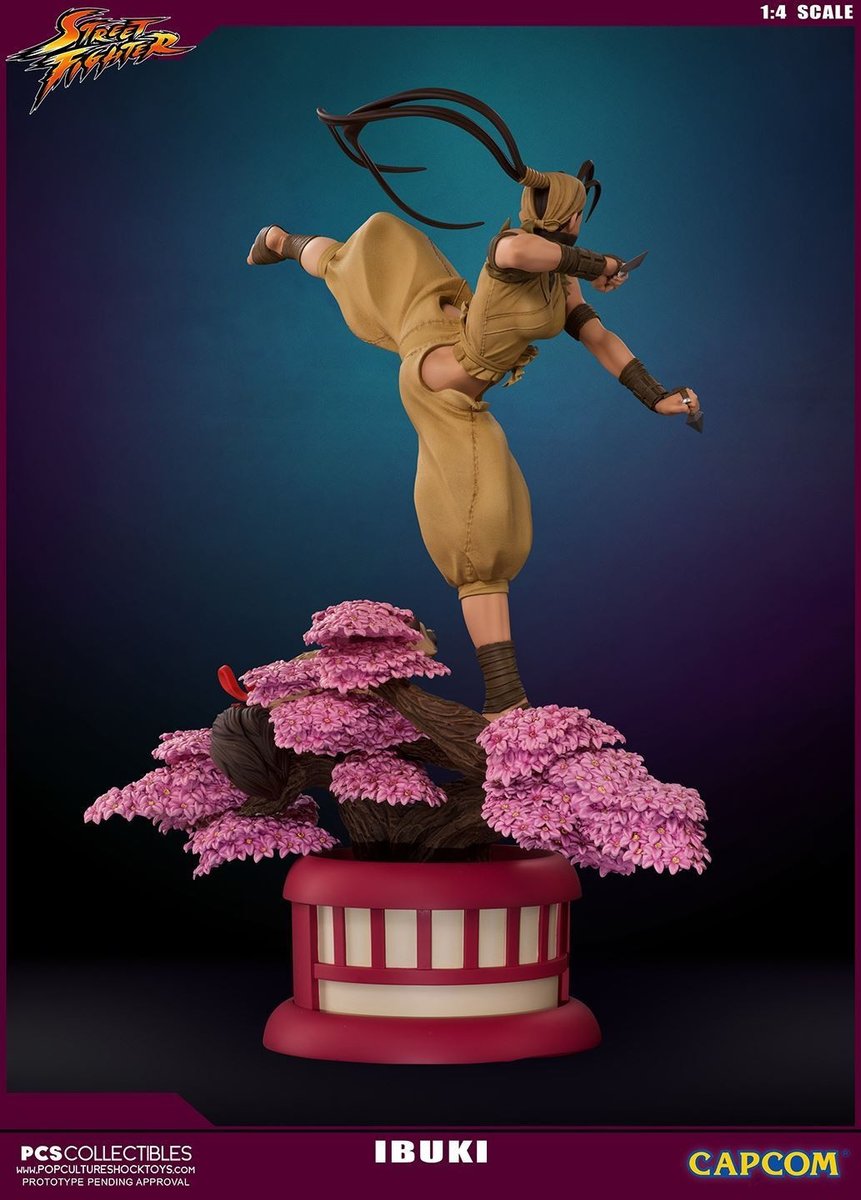 ironpinky's tweet photo. Here's a 1:4 scale Ibuki statue i had a hand in designing alongside @CollectPCS. Absolutely love how they sculpted the base! #ibuki #streetfighter #edwinhuang #pcstoys #collectpcs #streetfighter3 https://t.co/0vSYLjBxMM