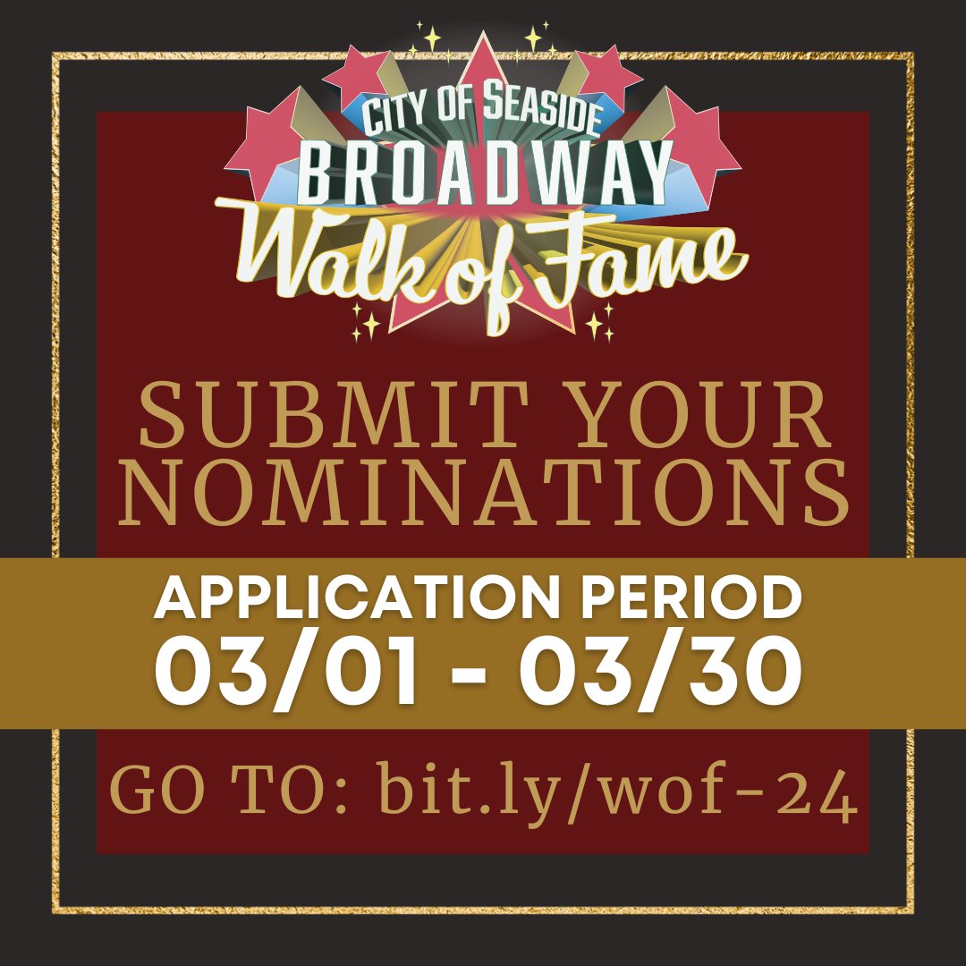 SeasideCreates's tweet photo. Broadway Walk of Fame - Now Accepting Applications! | Paseo de la Fama de Broadway - ¡Ahora aceptamo https://t.co/L2eaw5v4E0