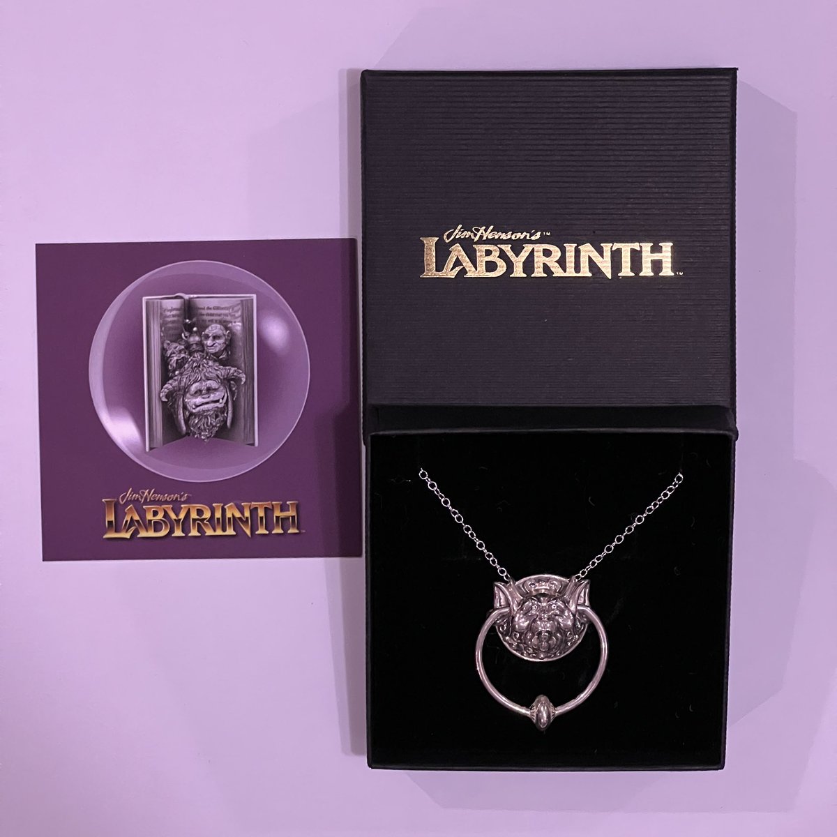 This arrived in the post today, thank you @hensoncompany and @LicensedToCharm for making this beautiful pendant from Jim Henson’s wonderful classic film ‘Labyrinth’ #JimHenson #Labyrinth