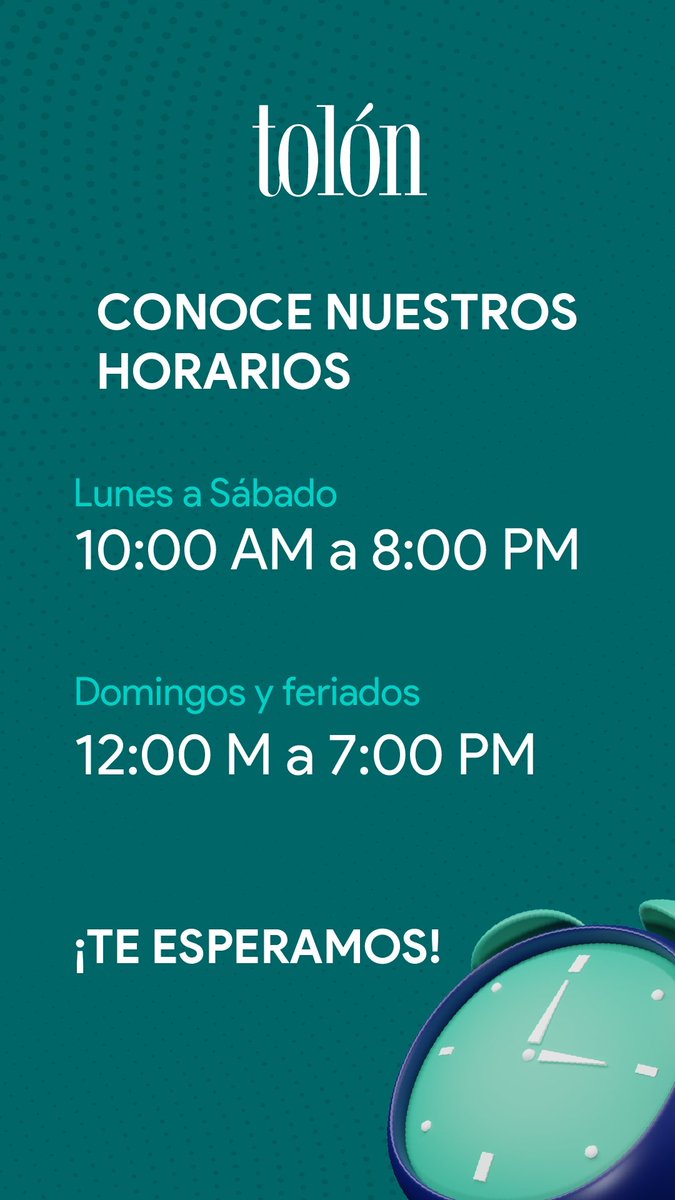 ¡Atención!

Queremos recordarte nuestro horario comercial.

Así que te esperamos con los descuentos más increíbles en tus marcas favoritas.