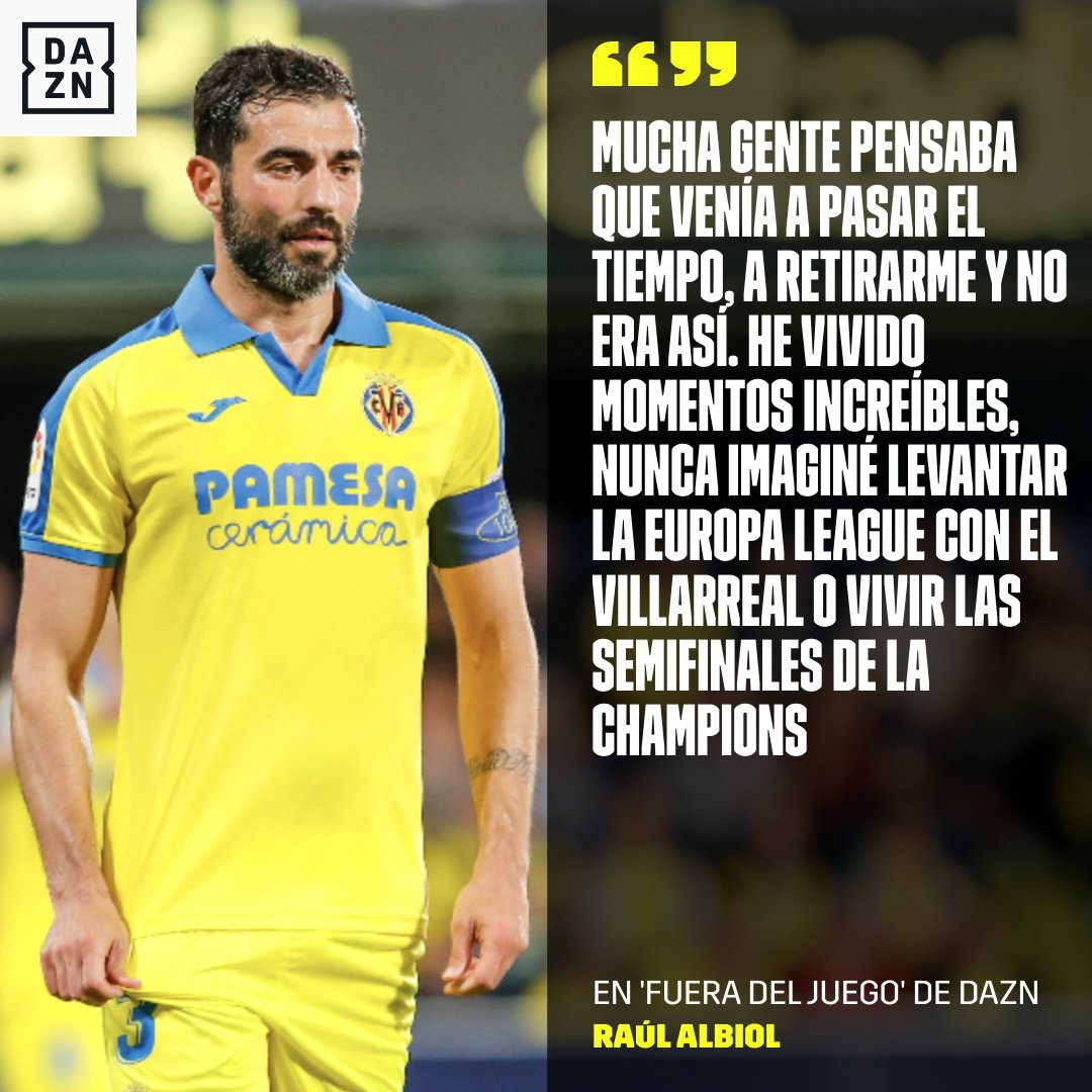 DAZN_ES's tweet photo. Raúl Albiol y su amor por el @VillarrealCF 💛 https://t.co/8OPH3mxjmj