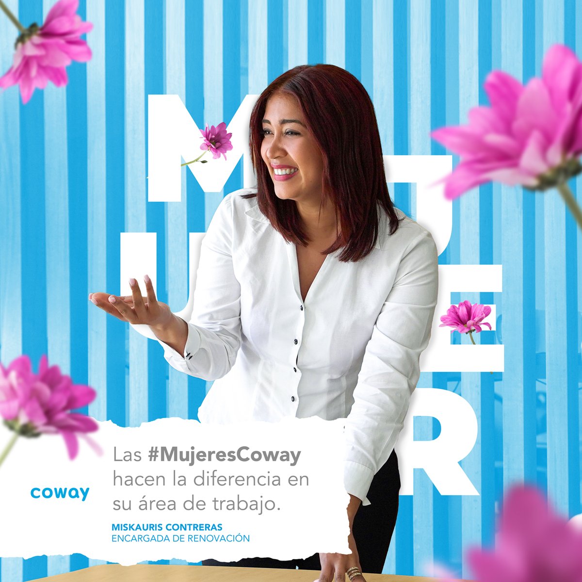 cowaydo's tweet photo. Las mujeres que tienen una fuerza especial que hace fluir y florecer todo lo que toca.

Nuestra #MujerCoway es colaboradora, enfocada, disciplinada, persistente, organizada y cada día da lo mejor de si.💕

#CowayDo #GenteCoway #MujerCoway #PurificadoresDeAgua #PurificadoresDeAire https://t.co/jUn2e3hQFu