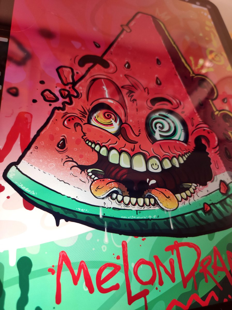 GuacalaStudio's tweet photo. Digital illustration // Crazy Watermelon Guacala

https://t.co/zZIi86OB43

#guacala
#guacalastudio
#illustration
#watermelon
#procreate
#characterdesign
#cali
#colombia https://t.co/Fyjdte2FLi