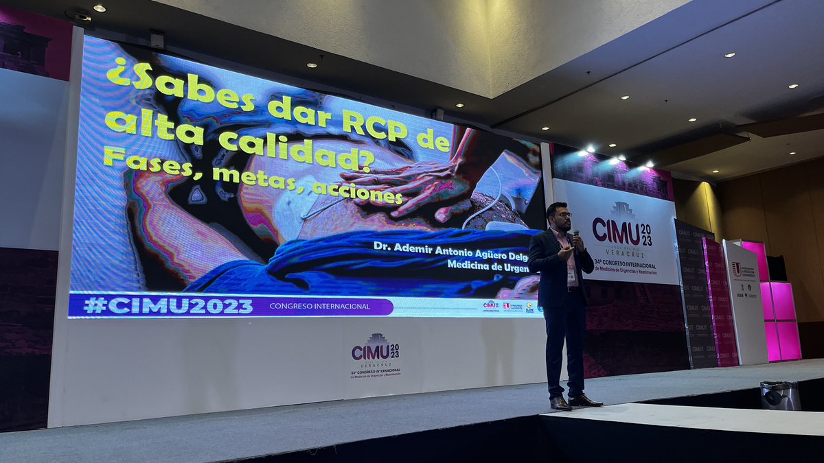 SOMELaguna's tweet photo. Somel presente en #CIMU2023 
Tema: “Sabes dar RCP de alta calidad ? Metas, fases y acciones”.
👨‍⚕️Por: Dr. Ademir Agüero @ademir_aguero 
#somel #yosoysomel #smme #CIMU2023 #urgencias https://t.co/7GxJhEENpB