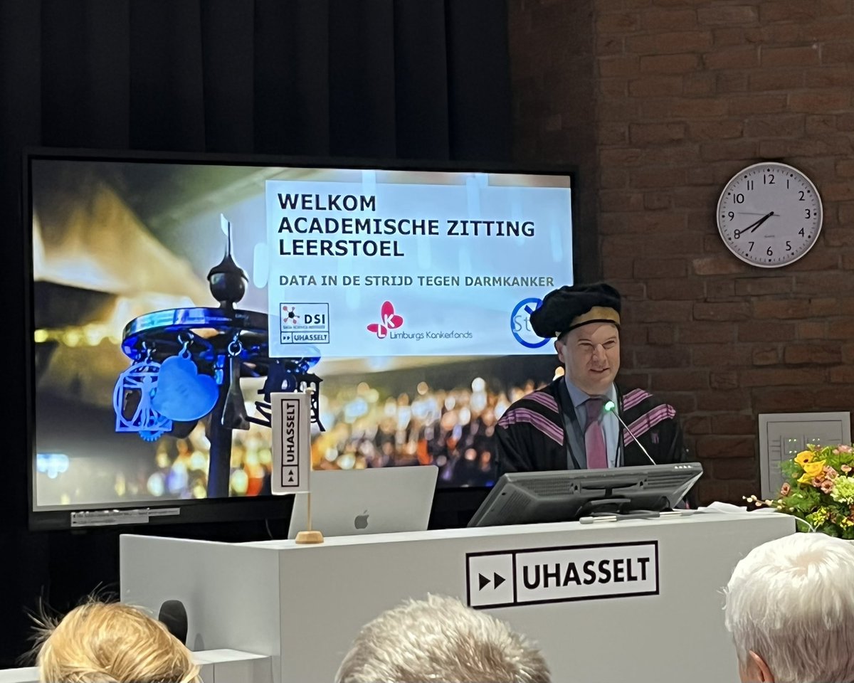 Data to beat #Cancer Remember the data dashboards which became signposts during Corona crisis
Here is the start to design these for (colon) cancer as well
Kickoff of new #datascience chair <a href="/uhasselt/">Universiteit Hasselt</a> thanks to persistence <a href="/LucColemont/">Dr. Luc Colemont</a> <a href="/StopDarmkanker/">Stop Darmkanker</a> <a href="/LKankerfonds/">Limburgs Kankerfonds</a> #prevention