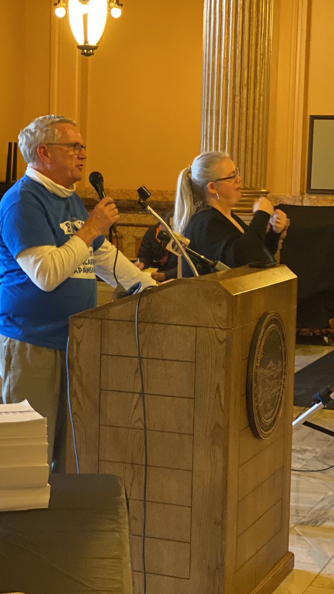 Miranda_Writes1's tweet photo. Ron Chronister is a retired educator and advocate for expanding Medicaid eligibility in Kansas. He said he began his advocacy after learning that the Affordable Care Act did not universally expand Medicaid eligibility. https://t.co/1PPPCb5uMk