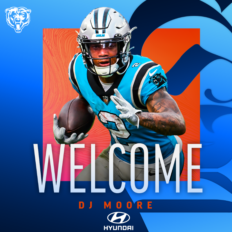 ChicagoBears's tweet photo. Got some MOORE weapons 💫

Welcome to Chicago, @idjmoore!