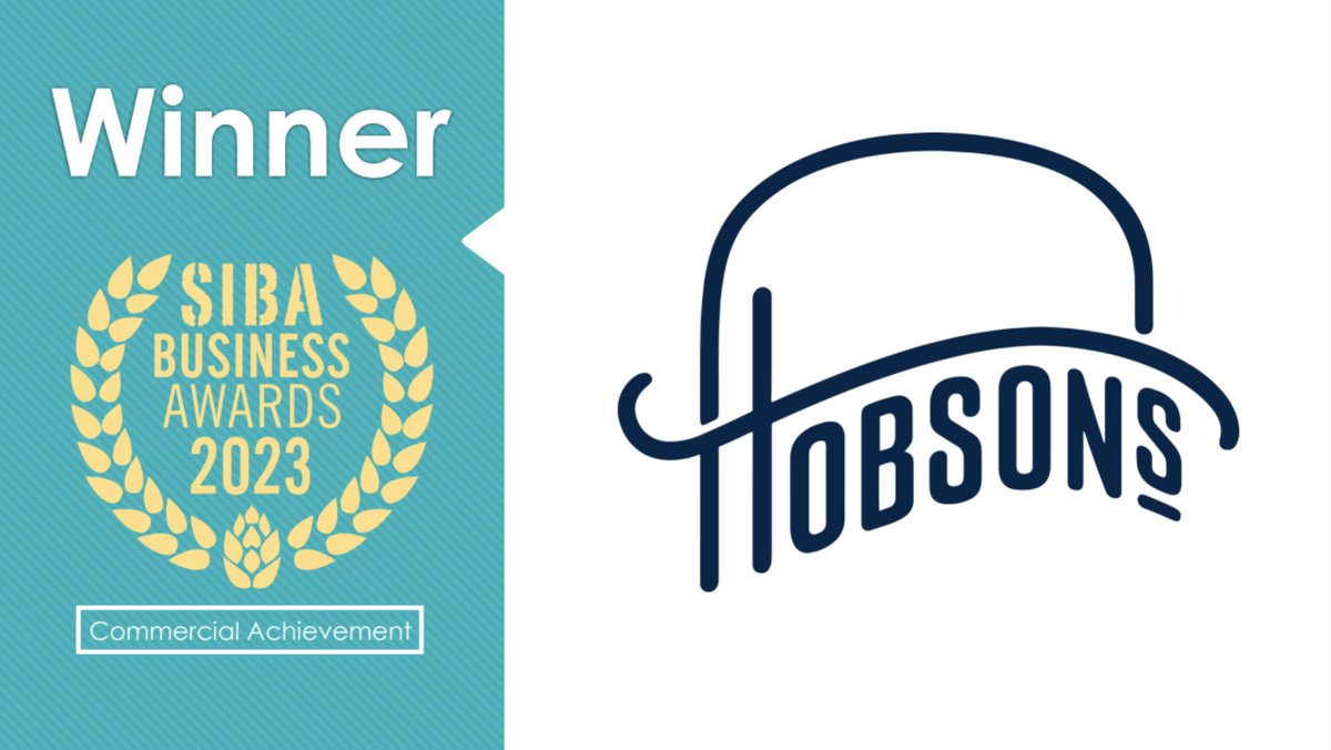 SIBANational's tweet photo. Commercial Achievement
Winner: @HobsonsBrewery! https://t.co/CbTUZYCHDI