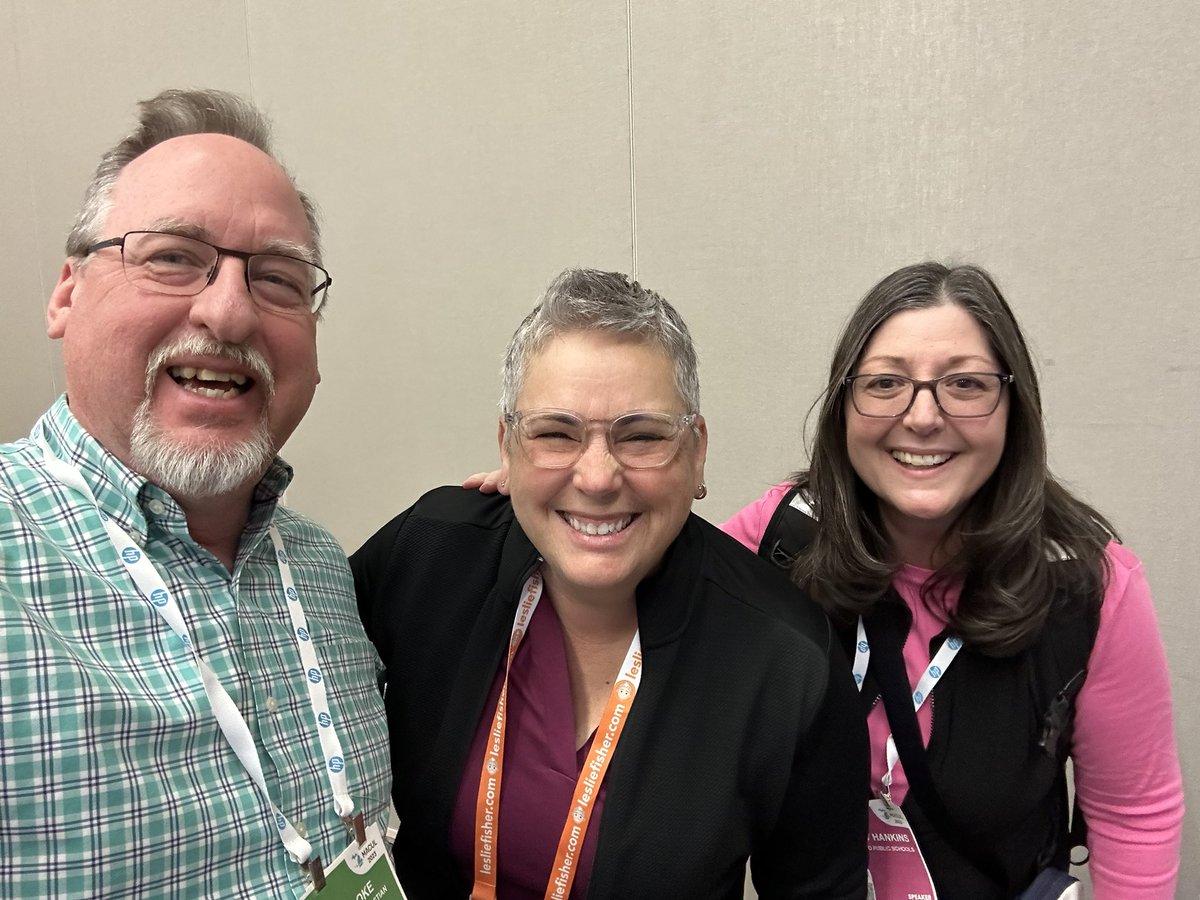 djcooke59's tweet photo. Now I’m starting a trend of selfies with multiple presenters when we simultaneously bump into each other.
Yay for a gathering tech titans in education!
@mjhankins4
@lesliefisher
@MACUL
#MACUL23 https://t.co/OSnC2iIMeG