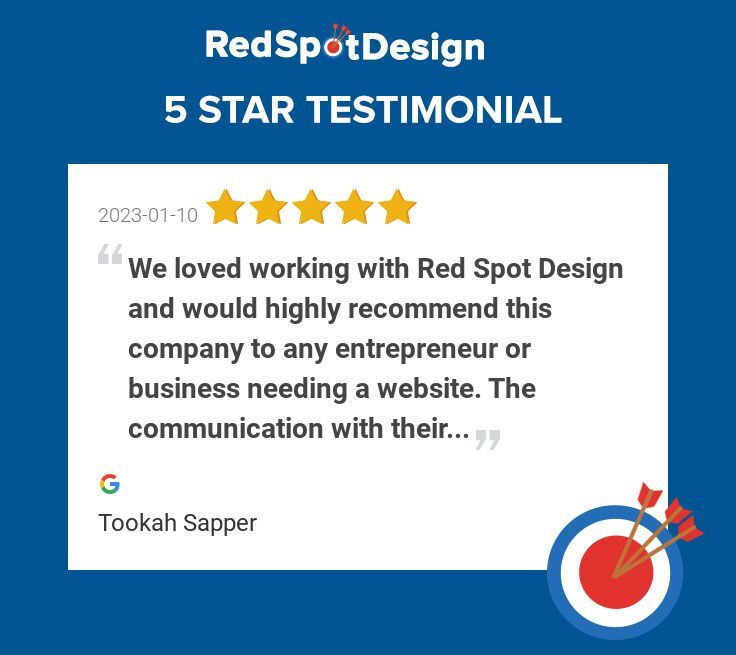 Website Design Testimonials

What makes Red Spot Design one of the best website design agencies across the Dallas/Fort Worth Metroplex and across the country?

We focus on YOU – the client!

We treat all of our clients the same: from small startups to mu… buff.ly/2r0PBsr