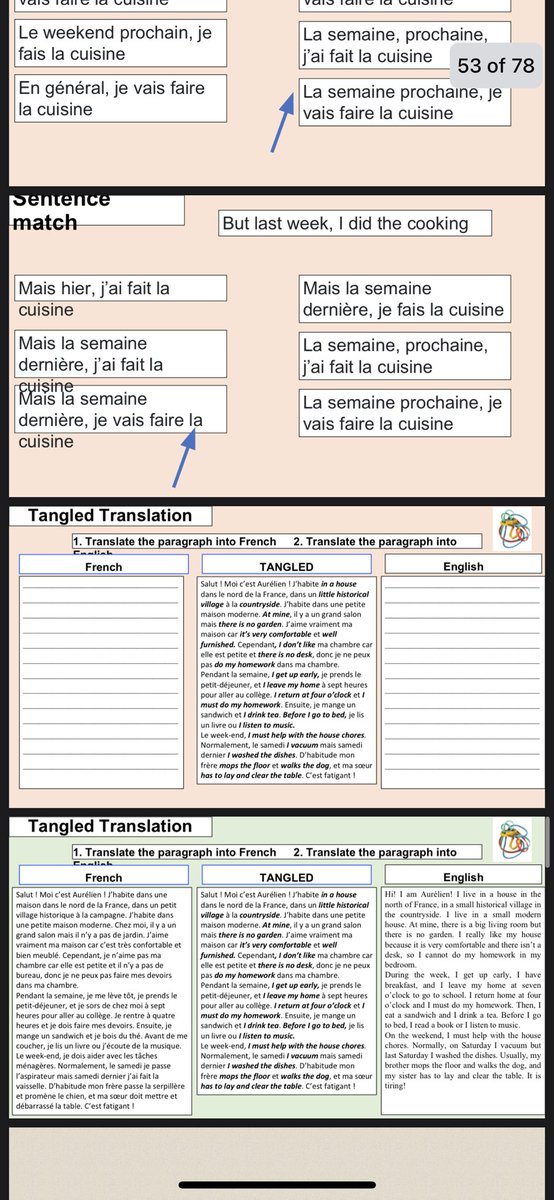NC_Languages's tweet photo. New GCSE full EPI units (applying the MARS EARS framework from @gianfrancocont9) uploaded to my TES account. The latest one is 78 slides of EPI activities, and more topics will soon be added! (TES link in my bio). Preview below! https://t.co/hjVqDcMjn5