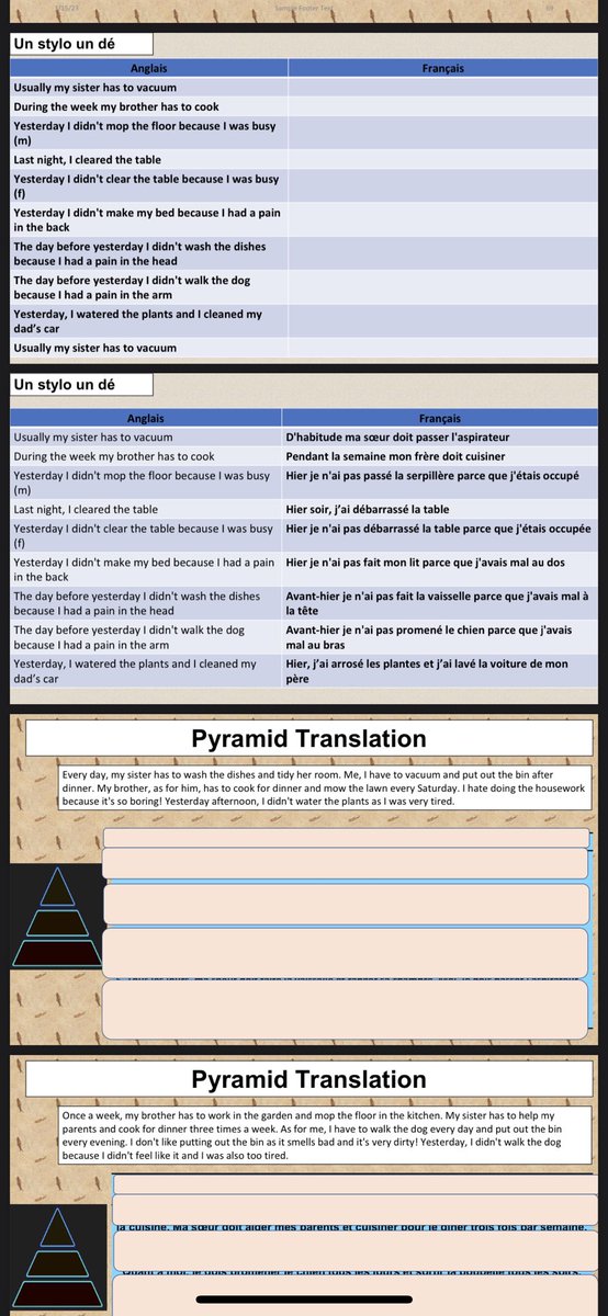 NC_Languages's tweet photo. New GCSE full EPI units (applying the MARS EARS framework from @gianfrancocont9) uploaded to my TES account. The latest one is 78 slides of EPI activities, and more topics will soon be added! (TES link in my bio). Preview below! https://t.co/hjVqDcMjn5