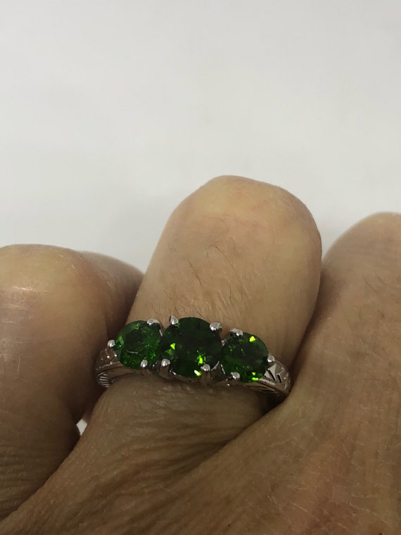 NemesisJeweryNY's tweet image. Vintage Handmade Green Chrome Diopside  Filigree etsy.me/3yLyjSc #antiquesterling #antiquegreenring #vintagegreenring @etsymktgtool