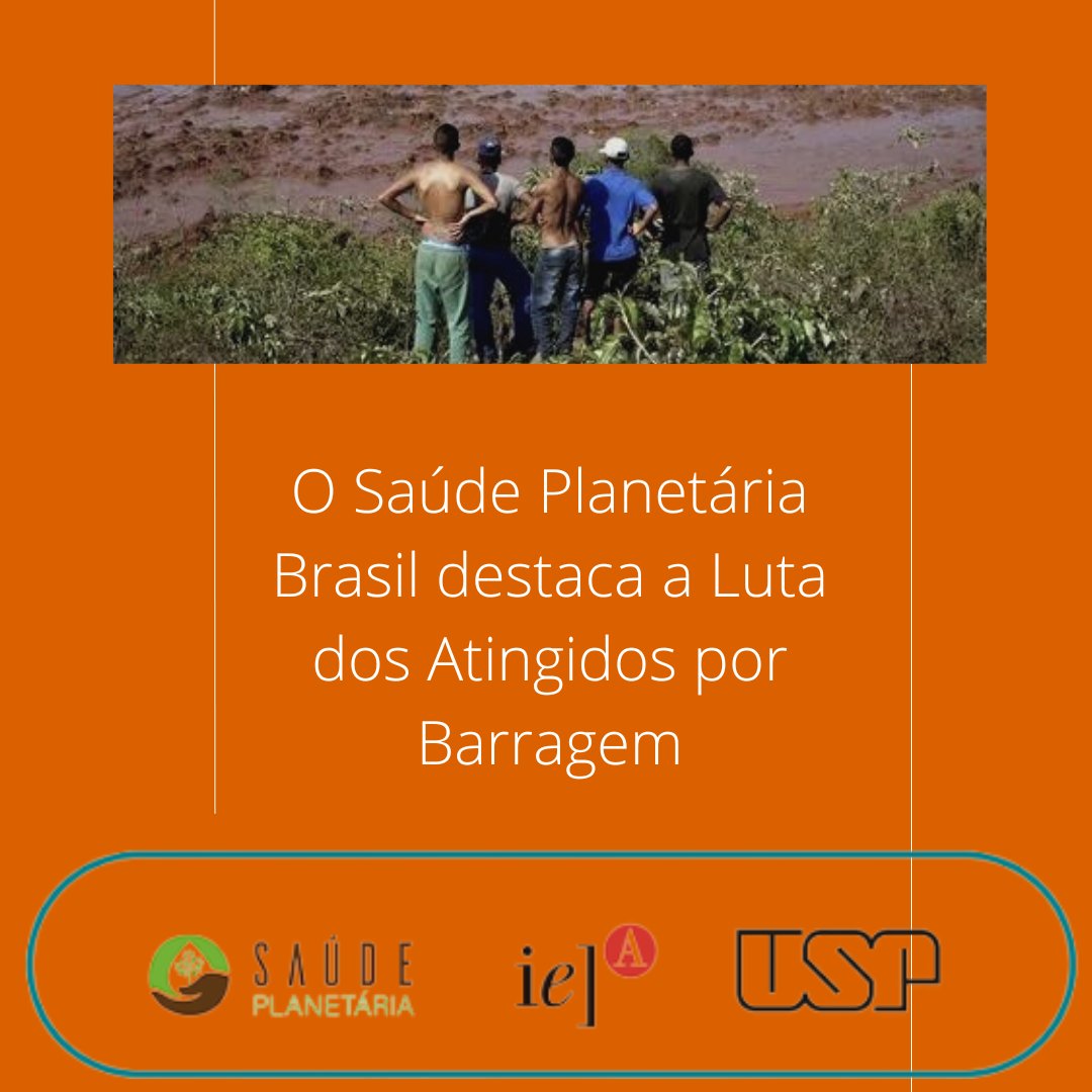Nós, do <a href="/saudeplanetaria/">Saúde Planetária Brasil</a>, nos solidarizamos com as vítimas e com todos e todas que lutam por responsabilização dos culpados das tragédias de Mariana e Brumadinho, e defendemos uma gestão de riscos eficiente para evitar novas tragédias anunciadas por órgãos fiscalizadores. <a href="/ieausp/">IEA-USP</a>