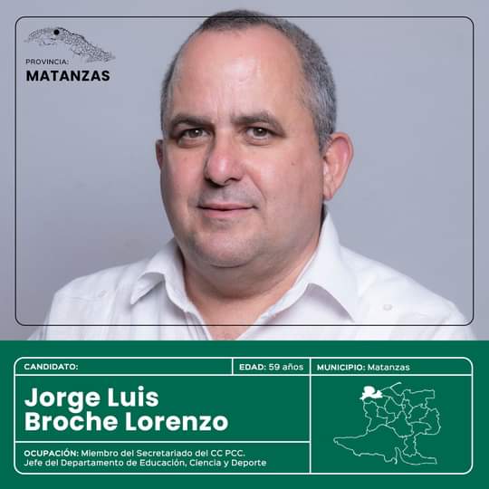 🌞En este hilo presentamos a los candidatos a diputados en la Asamblea Nacional del Poder Popular del municipio cabecera de #Matanzas.👇
#YoVotoXTodos #MejorEsPosible #Cuba
<a href="/SuselyMorfaG/">Susely Morfa González</a> <a href="/mariofsabines/">Mario Sabines Lorenzo</a> <a href="/DiazCanelB/">Miguel Díaz-Canel Bermúdez</a> <a href="/DrRobertoMOjeda/">Dr. Roberto Morales Ojeda</a> <a href="/MejorEsPosible_/">Mejor es Posible</a>