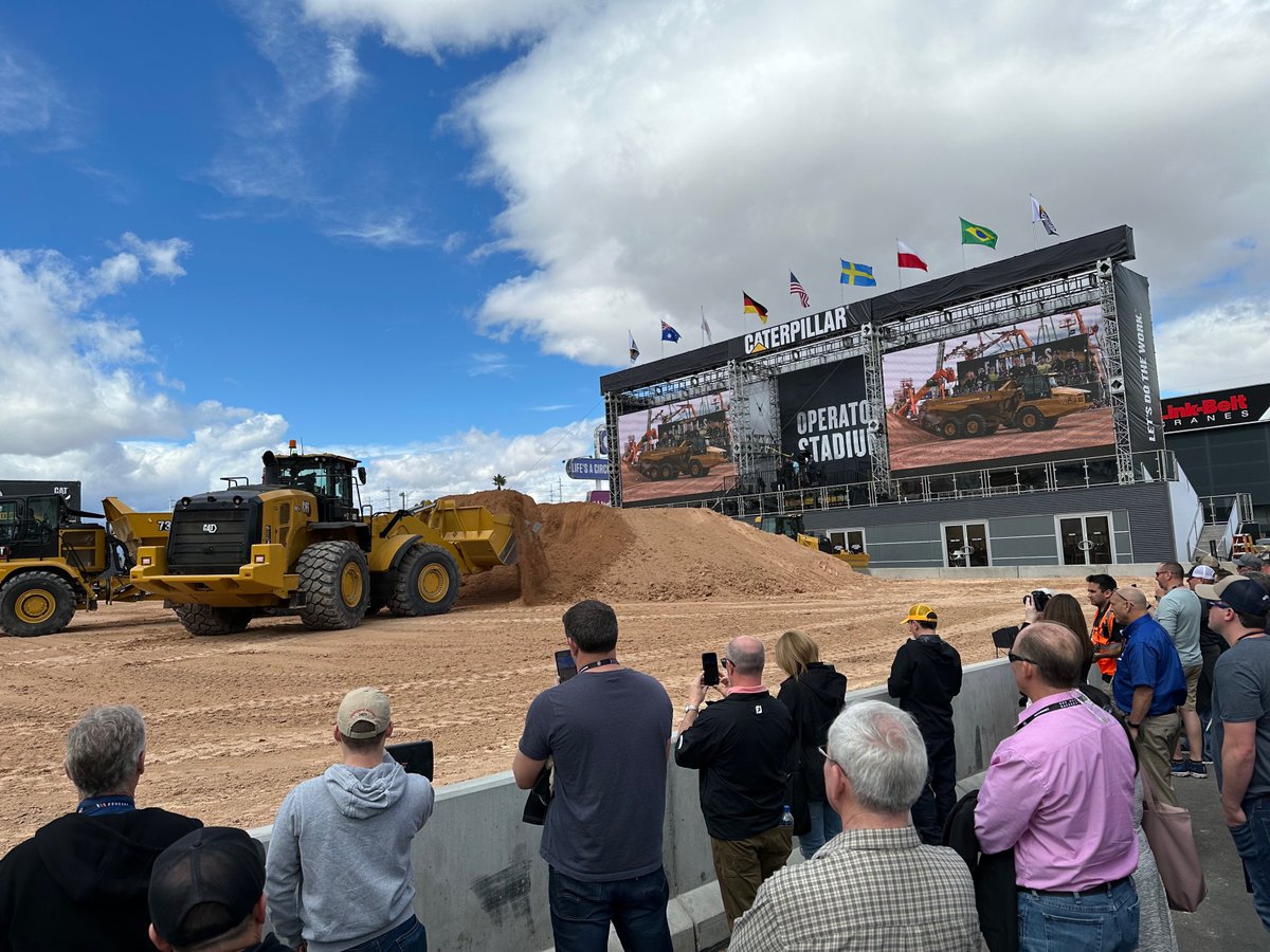 CaterpillarInc's tweet photo. Watch our LIVE demo to explore Cat support and services available — from product consultations to maintenance to financing options: https://t.co/Qc9fWNjweK. 

#CatCONEXPO https://t.co/EOGLTvF0wb