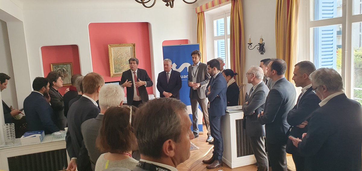 ThierryMeignen's tweet photo. #Mipim Présentation à la maison Sequano et sur le stand de la Métropole du Grand Paris pour parler de notre projet ambitieux de réaménagement de la ZAC de la Molette avec notamment :

🎓 Campus trilingue
🌳 Parc de 7 hectares
👔 Voie commerçante façon « La Vallée Village » 
Etc… https://t.co/BcwSXoKQIK