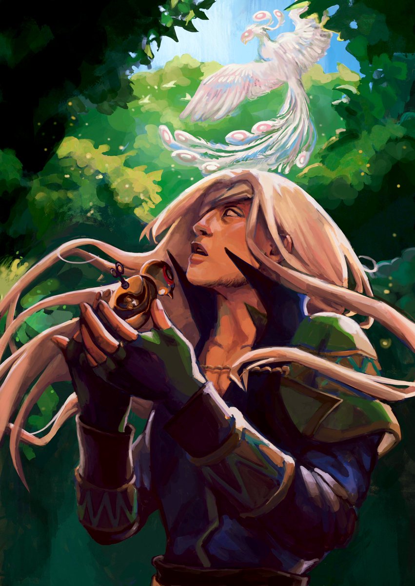 an #oc piece i made for class :) i am incapable of making ocs that don't vaguely look like fire emblem characters