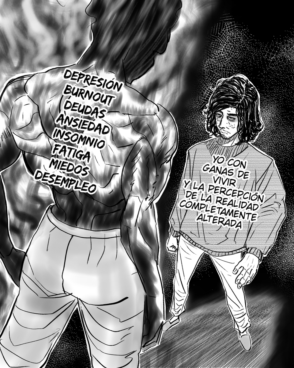 _Andrew_Wolf_'s tweet photo. Aveces dibujo cosas graciosas para tomarme mi situación personal con algo de humor 🗿👌 https://t.co/G0pENE36Iu